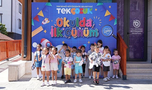 Muratlı'da gündüz bakımevinde ilk ders heyecanı