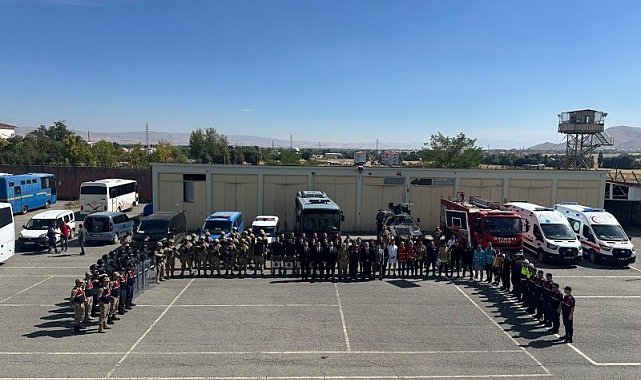 Muş E Tipi Kapalı Ceza İnfaz Kurumunda olağanüstü hal tatbikatı