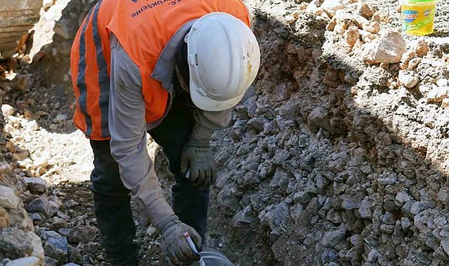 MUSKİ, Yerkesik mahallesinde 6,5 kilometre su isale hattını yeniliyor