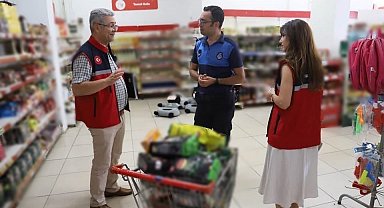 Nazilli'de marketlerde gıda denetimi gerçekleştirildi