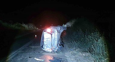Ödemiş'te takla atan otomobilde 1 kişi hayatını kaybetti
