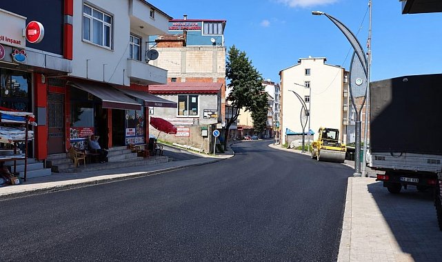 Ordu'da sıcak asfalt çalışmaları devam ediyor
