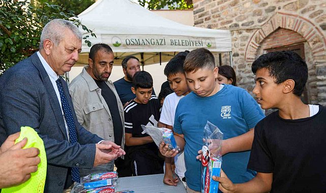 Osmangazi'de çocukların yüzünü güldüren buluşma