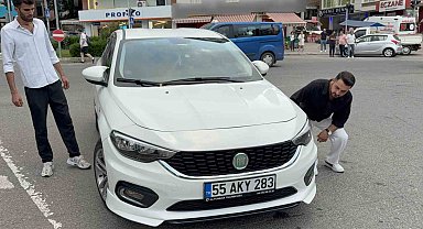 Otomobilin çarptığı 2 kadın yaralandı