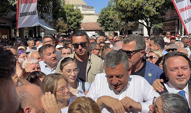 Özgür Özel, Kırklareli'nde esnafla bir araya geldi