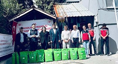 Pazarlar'da kiraz ve vişne üreticilerine yüzde 50 hibeli bordo bulamacı desteği