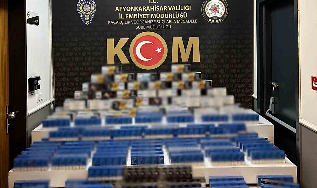 Polis kaçak sigara ve makaron ele geçirdi