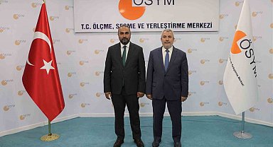 Rektör Akkaya, ÖSYM Başkanı Ersoy ile görüştü