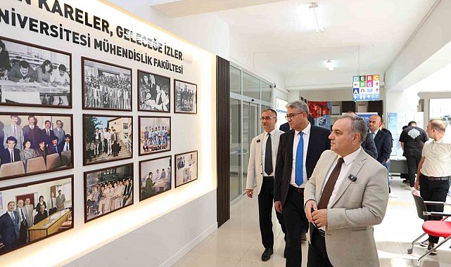 Rektör Altun'dan yenileme çalışmaları tamamlanan mühendislik fakültesinde inceleme