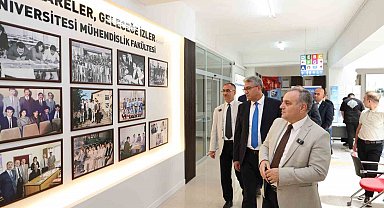 Rektör Altun'dan yenileme çalışmaları tamamlanan mühendislik fakültesinde inceleme