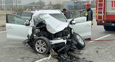 Samsun'da SUV araç direğe çarptı: 1 ölü, 3 yaralı