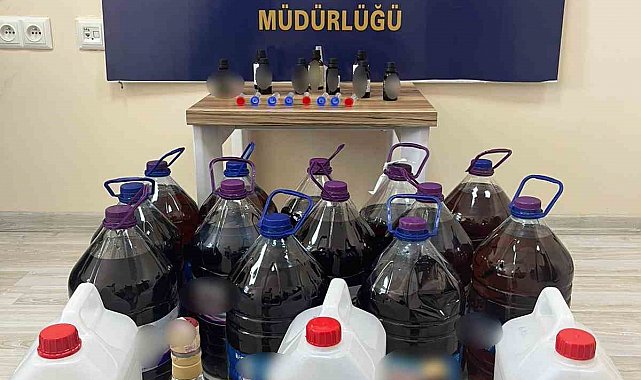 Sandıklı'da sahte alkol operasyonu