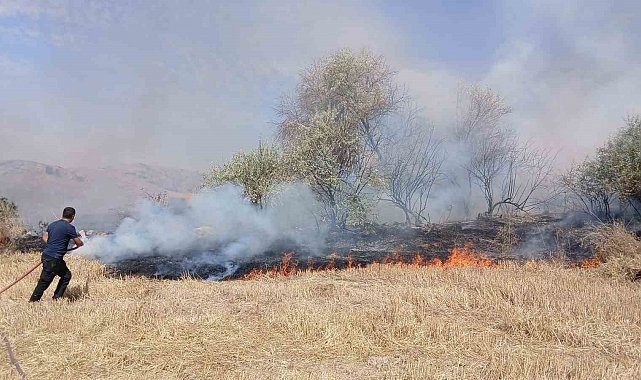 Saraykent'te 150 dönüm arazi yandı