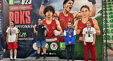 Sivaslı boksör Rize'de Türkiye 3.'sü oldu