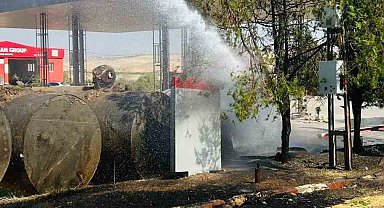 Tadilattaki petrol istasyonunda yangın