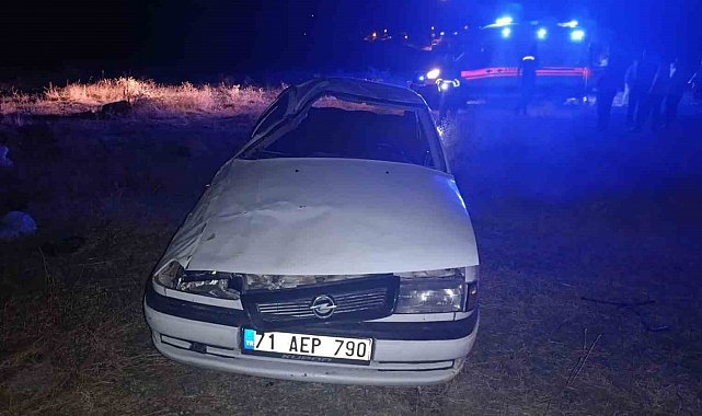 Takla atan otomobil hurdaya döndü: Yolcu öldü, sürücü tutuklandı
