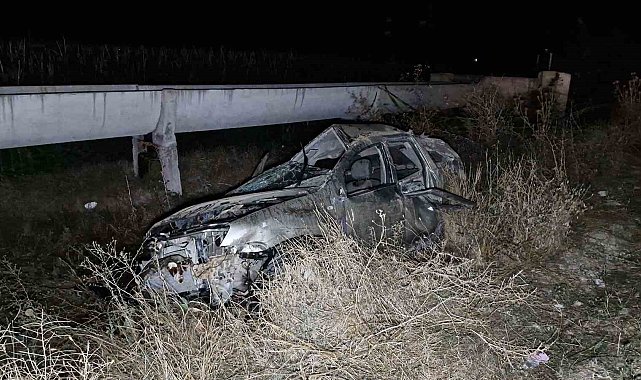 Takla atan otomobilden fırlayan şahıs hayatını kaybetti