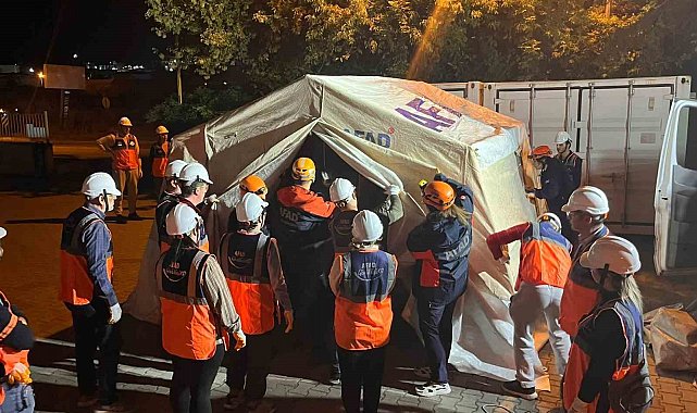 Tekirdağ'da AFAD gönüllülerine sahada uygulamalı eğitim