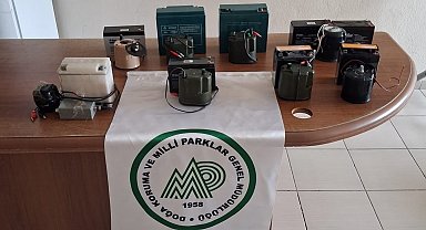 Tokat'ta kaçak avcılıkta kullanılan 12 ses cihazı ele geçirildi