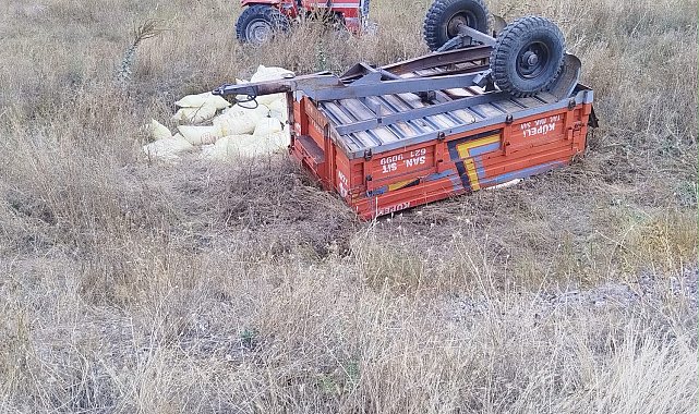 Tomarza'da traktör kazası: 1 ölü