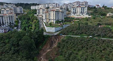 Trabzon'da heyelan: 2 yaralı