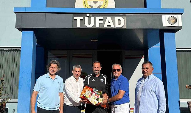 TÜFAD Kayseri Şubesi'nden Adem Çak'a 'hoşgeldin' çiçeği