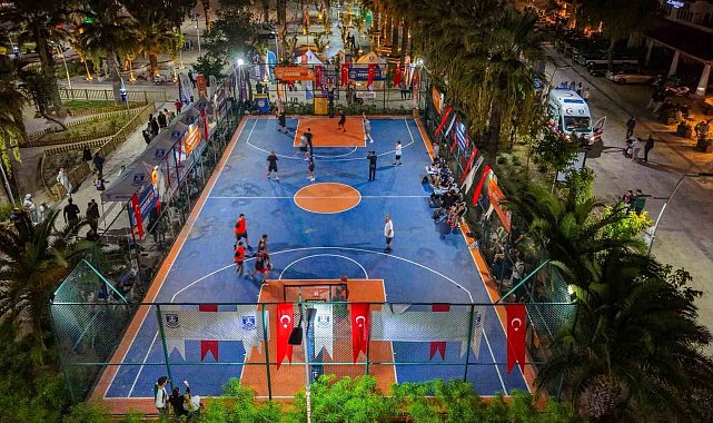 Turgutreis'te basketbol şöleni başladı