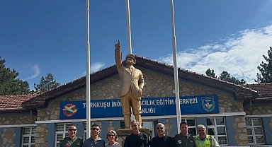 Türk havacılığının öncüsü Vecihi Hürkuş'un torunundan anlamlı ziyaret