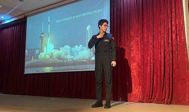 Türkiye'nin ikinci astronotu Tuva Cihangir Atasever, Ankaralı öğrencilerle uzay yolculuğunu paylaştı