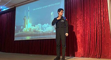 Türkiye'nin ikinci astronotu Tuva Cihangir Atasever, Ankaralı öğrencilerle uzay yolculuğunu paylaştı