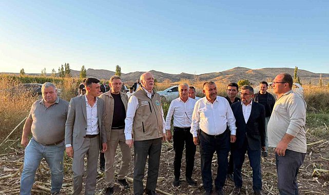 TZOB Genel Başkanı Şemsi Bayraktar, Akin'de ay çekirdeği hasadına katıldı