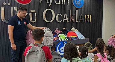 Ülkücülerden öğrencilere kırtasiye desteği