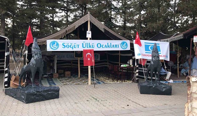 Ülkücülerin çadırı Söğüt Ertuğrul Gazi'yi Anma ve Yörük Şenlikleri'ne damga vurdu