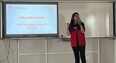 Uşak'ta öğrencilere gıda kaybı ve israfına karşı farkındalık eğitimi