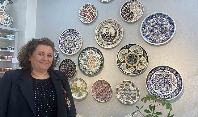 Üzümden ilham aldı, çini atölyesi açtı