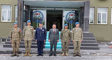 Vali Çiçek'ten göreve başlayan komutanlara ziyaret