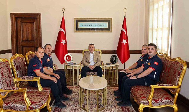 Vali Sözer, itfaiye personeliyle bir araya geldi