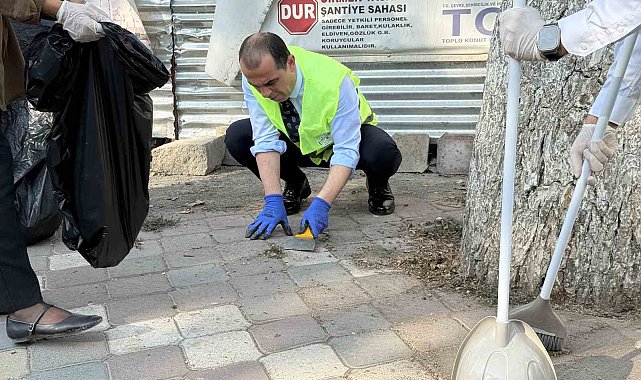 Vali Taşolar'dan temizlik seferberliğine spatulalı destek