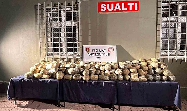 Van'da gerçekleştirilen uyuşturucu operasyonunda 412 bin 741 gram uyuşturucu madde ele geçirildi
