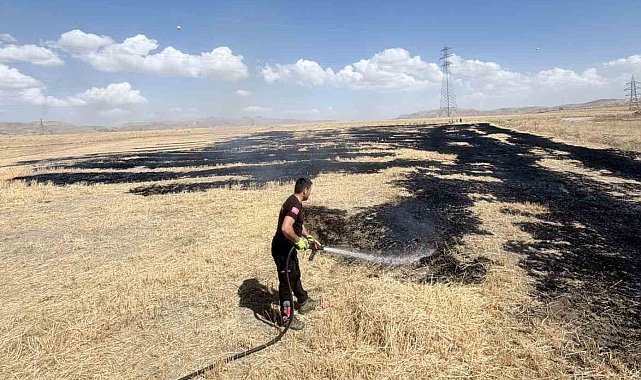 Van'da örtü üstü yangını