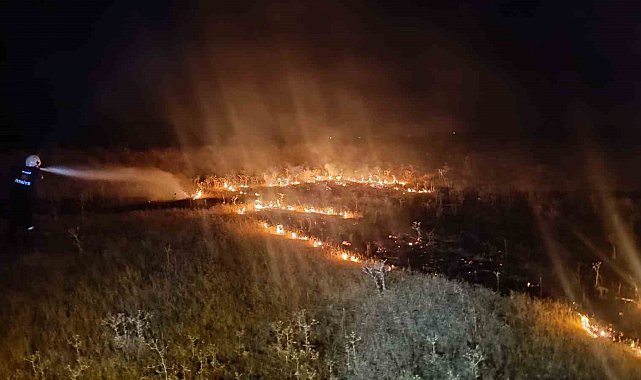 Van'da örtü üstü yangını