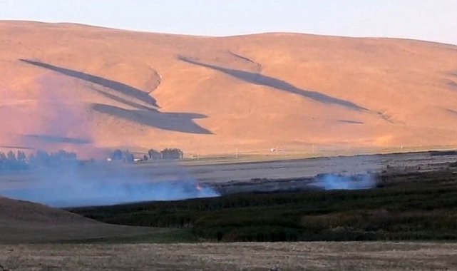 Van'daki Çırak Sazlığı'nda yangın çıktı