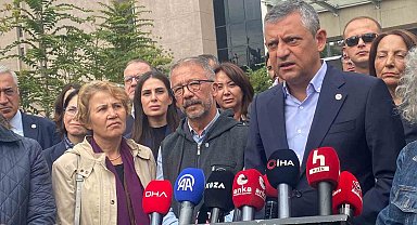 Yeni Parti Genel Başkanı Özgür özel, 10 Ekim Gar davası için Adliyeye geldi