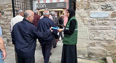 Yeşilay'dan cuma namazı sonrası bilgilendirme