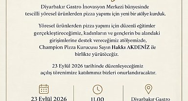 Yöresel Ürünlerle Pizza Yapım Atölyesi hizmete açılıyor