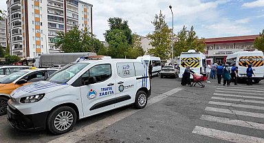 Zabıta ekiplerinden okul servislerine kapsamlı denetim