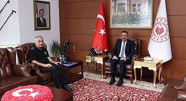 Zonguldak'ın yeni Emniyet Müdürü Kaba'dan Vali Hacıbektaşoğlu'na ziyaret