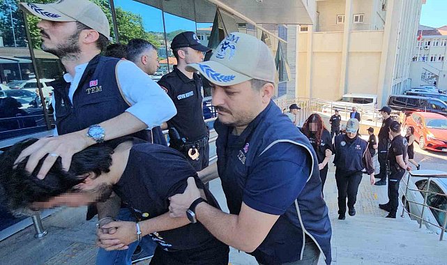 Zonguldak'ta terör örgütü operasyonunda tutuklanan 3 öğrenci hakim karşısında