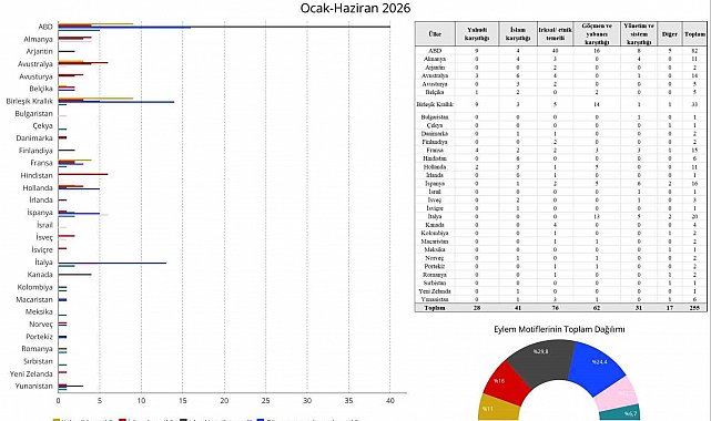2026'nın ilk yarısında küresel aşırı sağ raporu: 30 ülkede 255 vaka