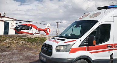 21 günlük bebek helikopter ambulansla Van'a sevk edildi